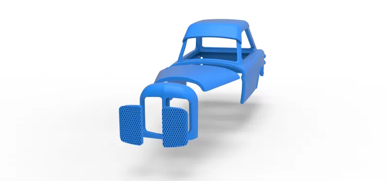 Shell of New Zealand Vintage Stock car Scale 1:25 - Model preview 17