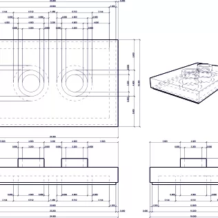 LEGO Jumper Plate 2X3 with 2 Knobs