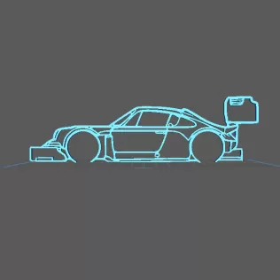 Porsche - 911 GT3 Race Wall Art