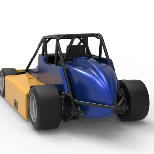 Experimental Pavement Silver Crown Car Version 2 Scale 1:25 - Model thumbnail 14