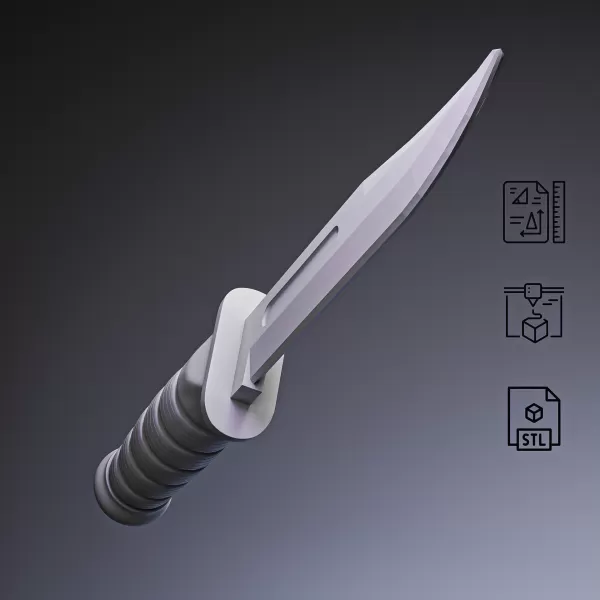 KA-BAR Combat Knife #RoZ - Model preview 4