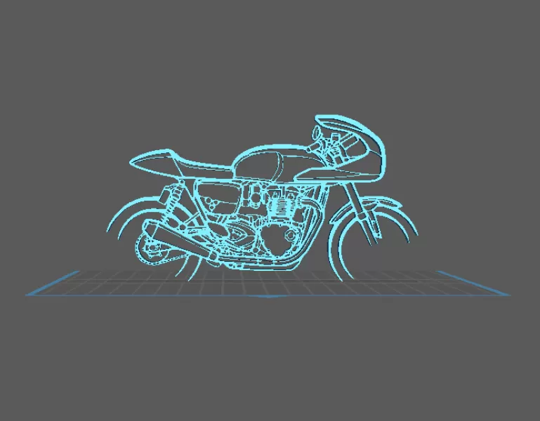 Triumph - Thruxton Wall Art - Model preview 1