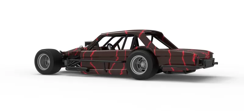 Vintage Asphalt Modified stock car V13 Scale 1:25 - Model preview 13