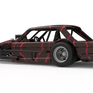 Vintage Asphalt Modified stock car V13 Scale 1:25 - Model thumbnail 13