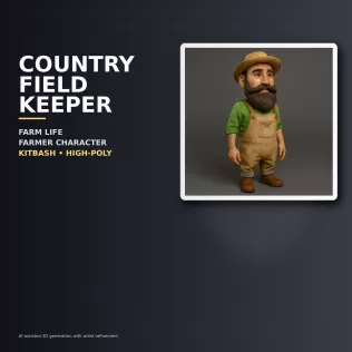 Stylized Character Kitbash Collection – High-Poly 3D Model Pack - Model thumbnail 14