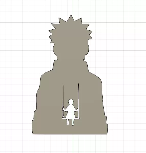 Silhouette de Naruto - Model preview 1