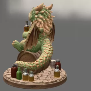 Advertising Tipsy Tavern Dragon STL File 3D Print - Model thumbnail 6