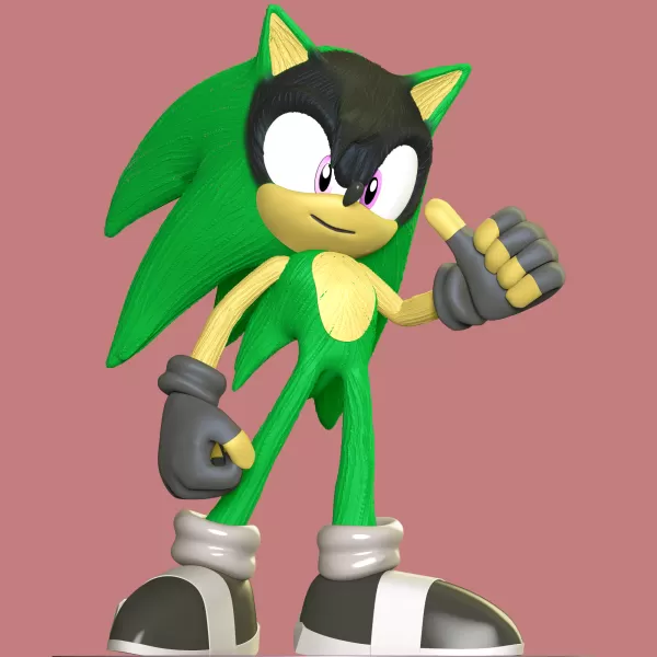 Ashura the Hedgehog - Model preview 1