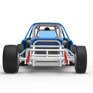 Vintage Dirt Modified stock car Version 10 Scale 1:25 - Model thumbnail 7