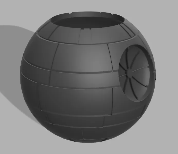 Star Wars Death Star plant pot - Model preview 3