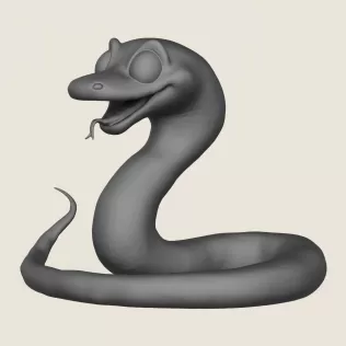 Snake Toy Print Ready 3D Model