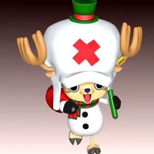Tony Tony Chopper XMas - Model thumbnail 5