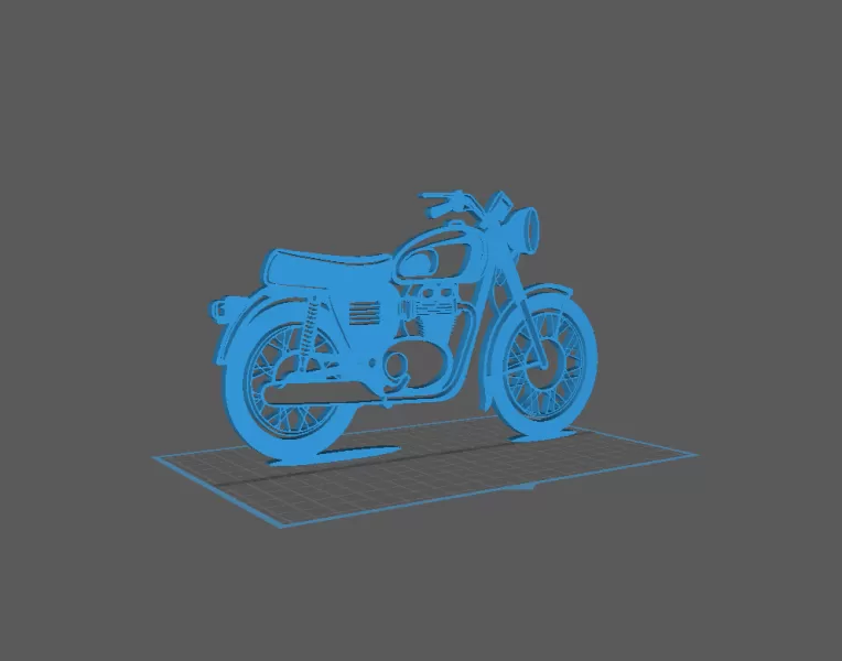 Kawasaki - W650 Wall Art - Model preview 1