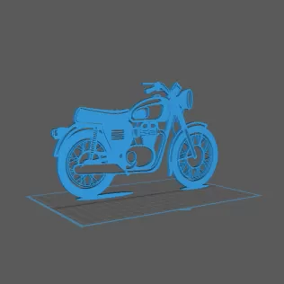 Kawasaki - W650 Wall Art - Model thumbnail 1