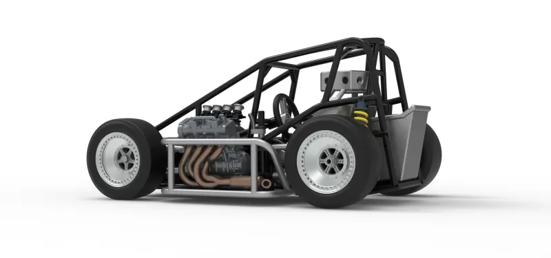 Three Quarter Midget Base Scale 1:25 - Model preview 13