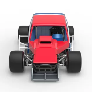 Vintage Asphalt Modified stock car V10 Scale 1:25 - Model thumbnail 8