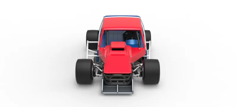 Vintage Asphalt Modified stock car V10 Scale 1:25 - Model preview 8