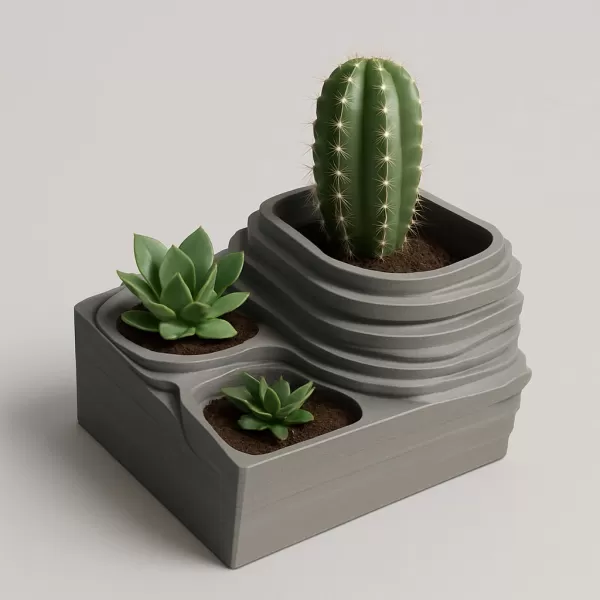 Cactus planter - Model preview 1