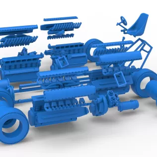 Vintage AWD Dragster Base Scale 1:25 - Model thumbnail 24