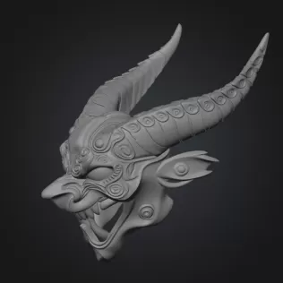 Demon mask - Model thumbnail 2