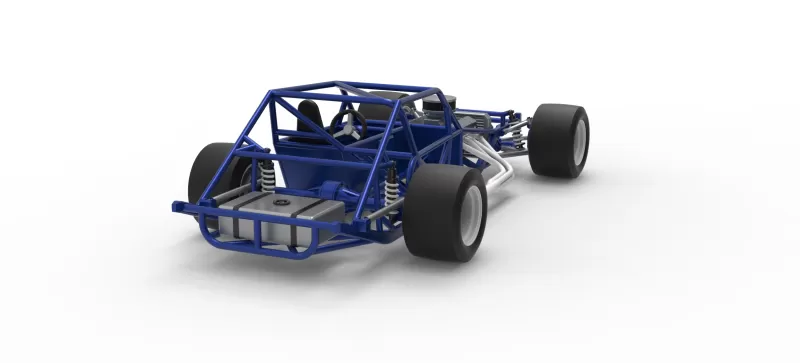 Vintage Asphalt Modified stock car Base V6 Scale 1:25 - Model preview 18