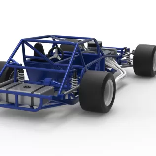 Vintage Asphalt Modified stock car Base V6 Scale 1:25 - Model thumbnail 18