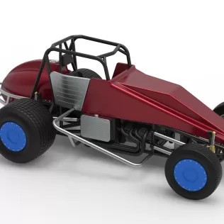 Vintage Dirt Silver Crown Car Scale 1:25 - Model thumbnail 24