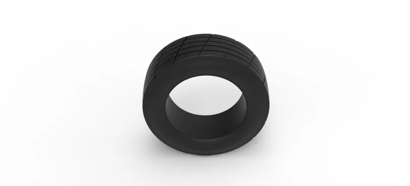 Vintage dirt tire Version 5 Scale 1:25 - Model preview 6