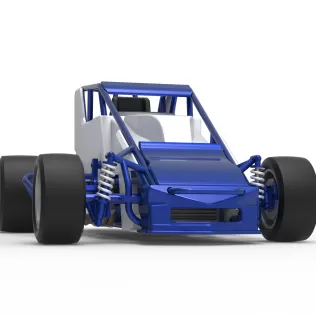 Pavement Silver Crown Car Scale 1:25 - Model thumbnail 27