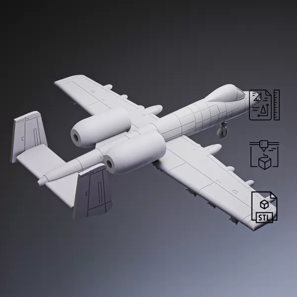 A-10 Warthog Attack Aircraft #RoZ - Model preview 7