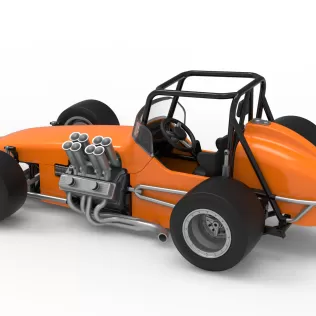 Vintage Pavement Sprint car Scale 1:25 - Model thumbnail 12