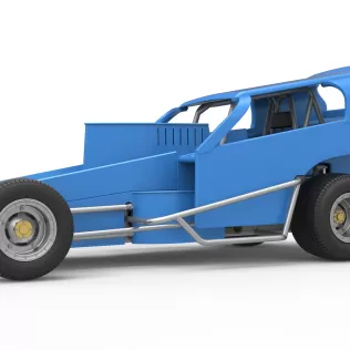 Vintage Dirt Modified stock car Version 2 Scale 1:25 - Model thumbnail 2