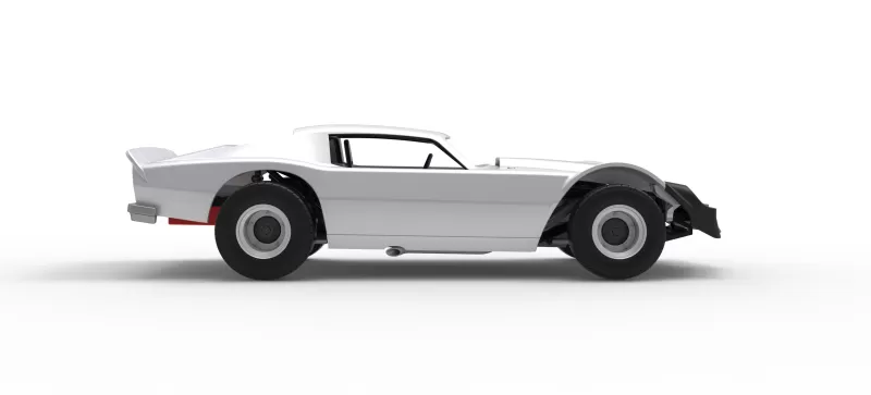 Vintage Dirt late model Race car Version 3 Scale 1:25 - Model preview 22