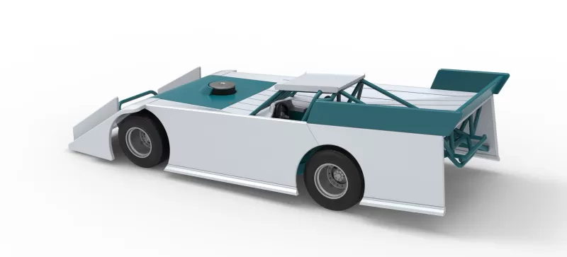 Wedge Dirt Late model Scale 1:25 - Model preview 12