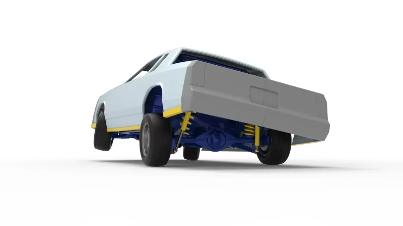 IMCA Stock car while turning Version 2 Scale 1:25 - Model preview 15