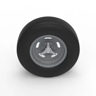 Front wheel of Vintage Champ car Version 2 Scale 1 to 25 - Model thumbnail 6