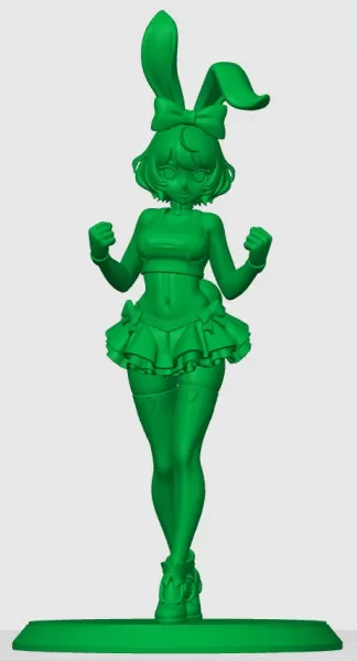 Modelo de chica coneja kemonomimi - Model preview 2