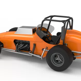 Dirt Silver Crown Champ car Version 2 Scale 1:25 - Model thumbnail 12