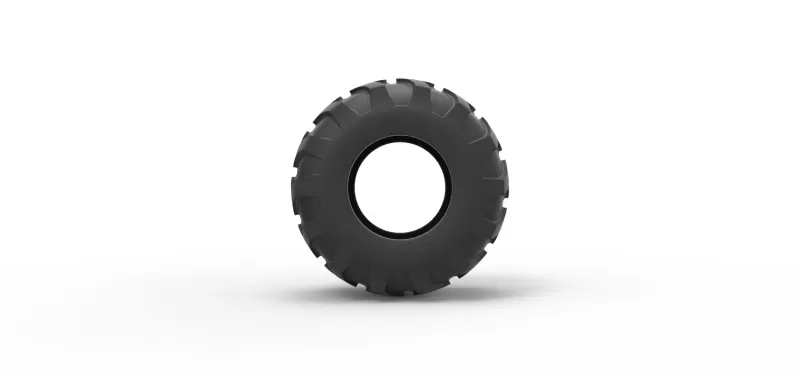 Tractor tire 36 Scale 1:25 - Model preview 5