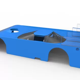 Shell of Vintage Asphalt Outlaw Super late model Scale 1:25 - Model thumbnail 10