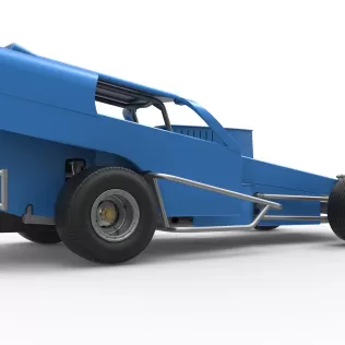 Vintage Dirt Modified stock car Version 2 Scale 1:25 - Model thumbnail 21