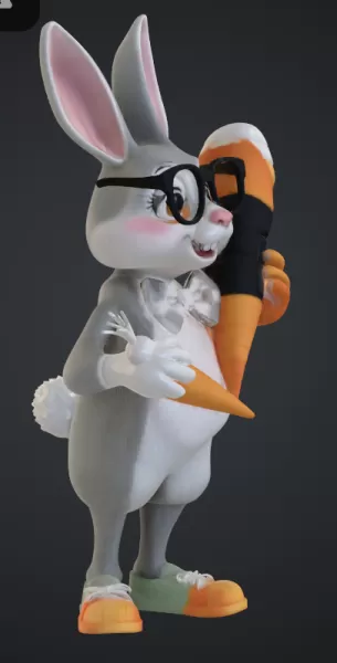 Hase mit rübe - Model preview 2