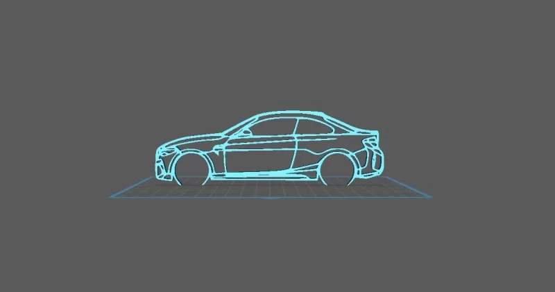 BMW - M2 Wall Art - Model preview 1