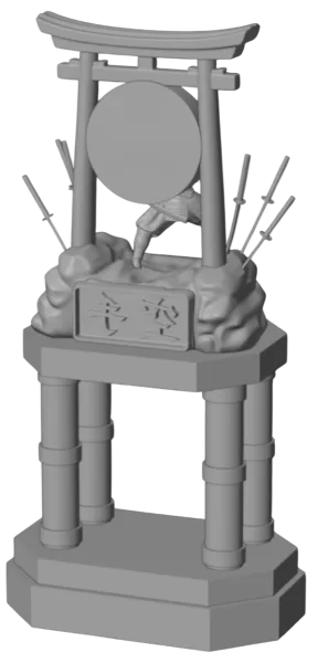 Samurai Karate Trophy – Premium 3D Model - Model preview 4