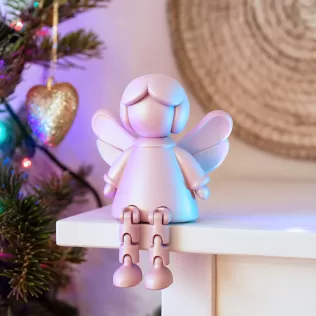 Flexi Angel Figure | Guardian Angel Christmas Decor - Model thumbnail 6