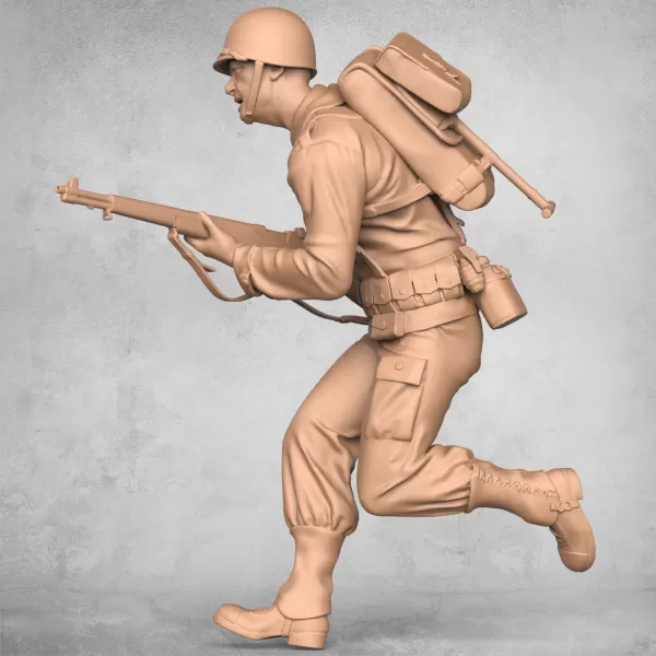 Running Military Soldier - Model preview 5
