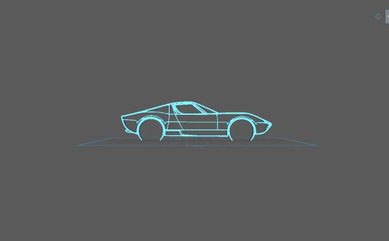 Lamborghini - Miura LP400 Wall Art - Model preview 2