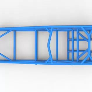 Frame of Experimental Pavement Silver Crown Car Scale 1:25 - Model thumbnail 8