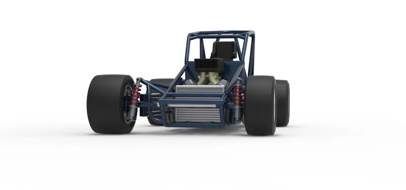 Sprint car Base Version 2 Scale 1:25 - Model preview 6