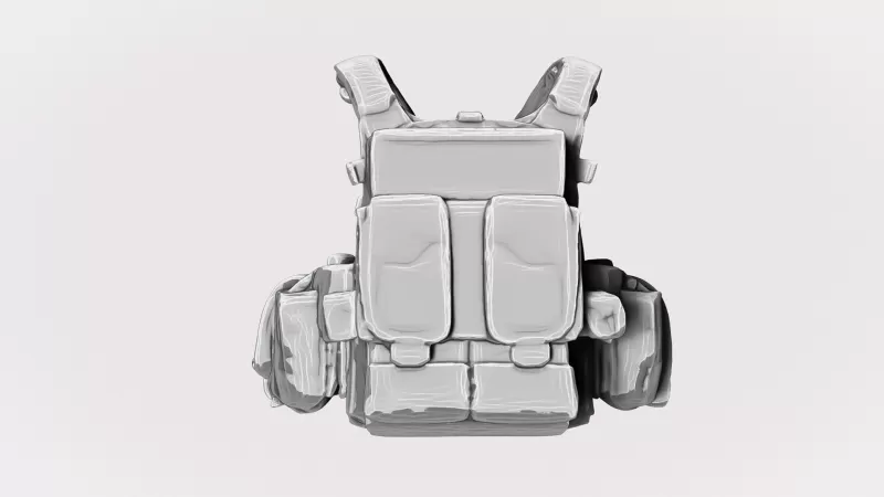 Navy SEAL Tactical Vest #RoZ - Model preview 4